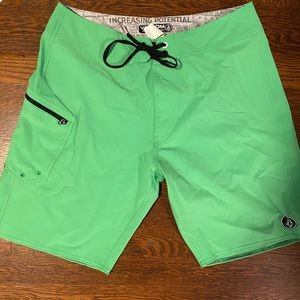 Volcom Men’s Flex Bathing Suit, Green, 32W